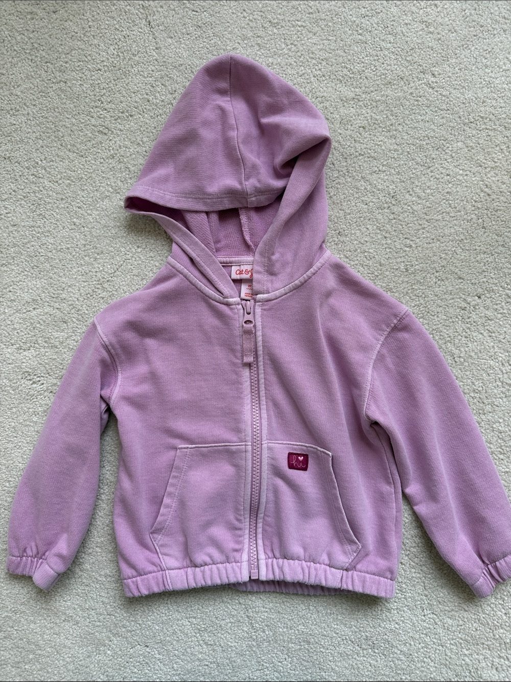 Cat & Jack Lilac Zip-Up Hoodie